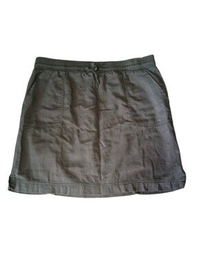 Westport Olive Green Drawstring Pocket Mini Skirt